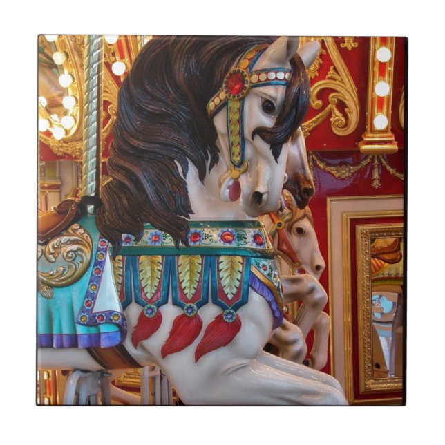 Merry-go-Round-Horse Fliese (Vorderseite)