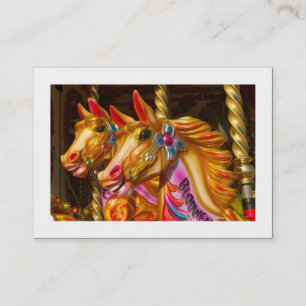 Merry-go-Round-Pferde (Bordering) Visitenkarte