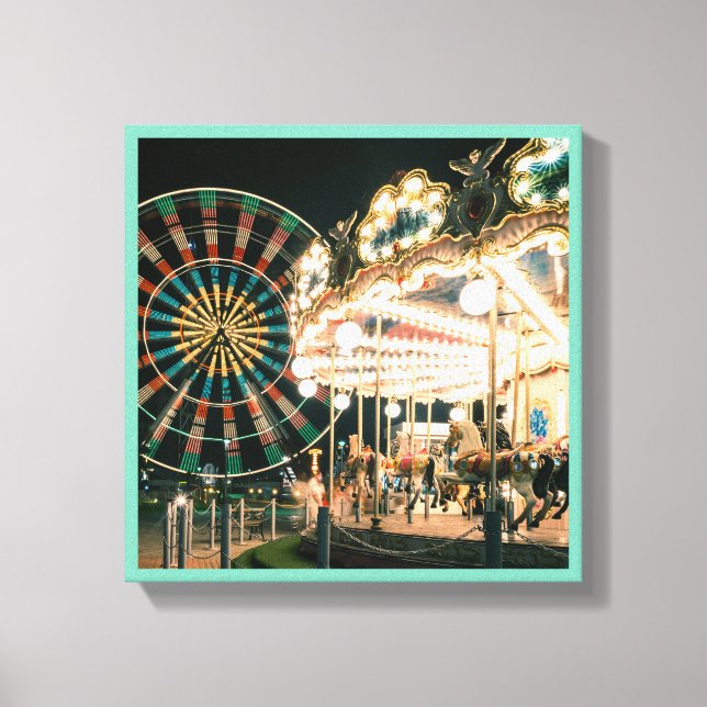 Merry-go-round-Unterhaltung Serie 43 Leinwanddruck (Vorderseite)