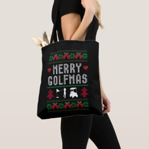 Merry Golfmas Golf Golfing Golfer Ugly Weihnachten Tasche