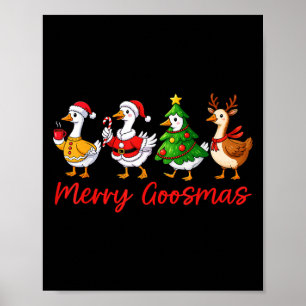Merry Goosemas Albern Goose Funny Xmas Wo Poster