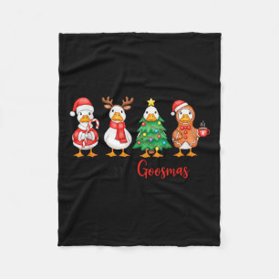 Merry Goosmas - Nur ein Gänse - Weihnachtsgoo Fleecedecke