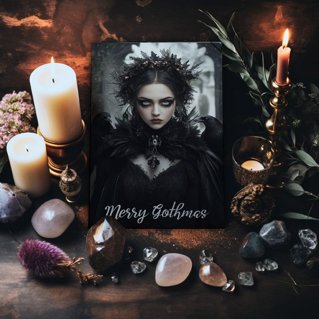 Merry Gothmas Weihnachtskarte Dankeskarte (Von Creator hochgeladen)