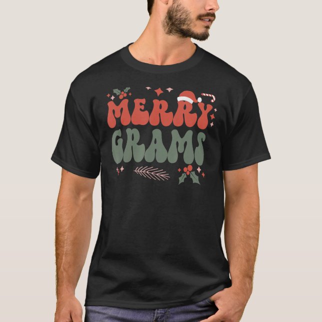 Merry Grams Großmutter Christmas Grams Oma Xm T-Shirt (Vorderseite)