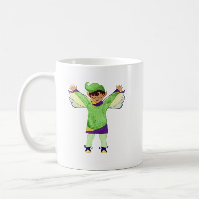 Merry Green Elf Mug (Gauche)