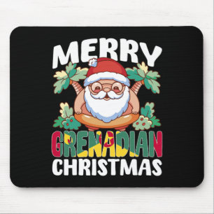 Merry Grenadian Weihnachten Funny Grenada Xmas Str Mousepad