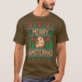 Merry Hamstermas Niedlich Hamster Lover Xmas Premi T-Shirt