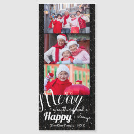 Merry Happy - Magnetisches Foto Magnetkarte