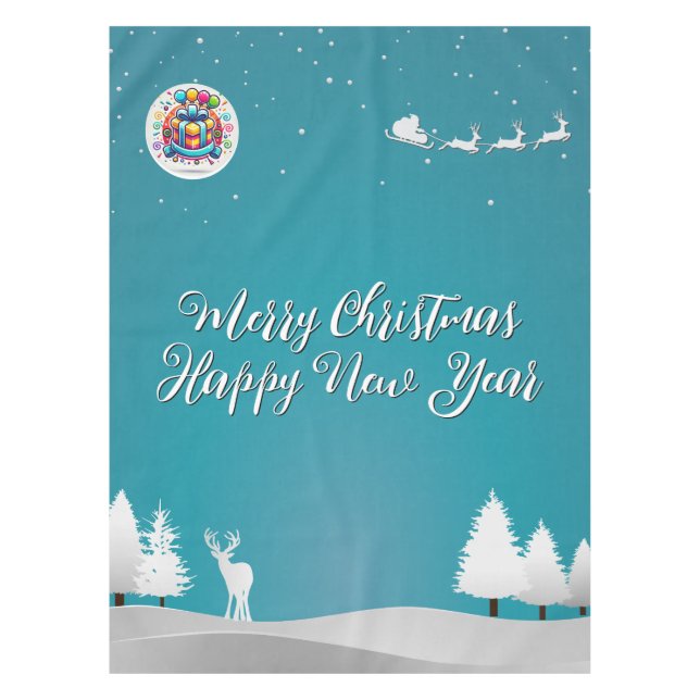 Merry Happy Tischdecke (Vorderseite)