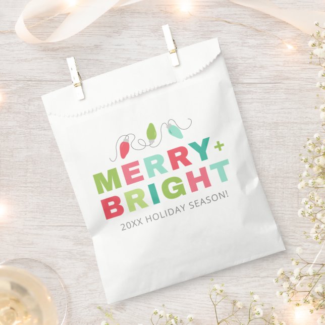 Merry + Helle Pastel Lights Weihnachtsweihnachtsna Geschenktütchen (Ausgeschnitten)