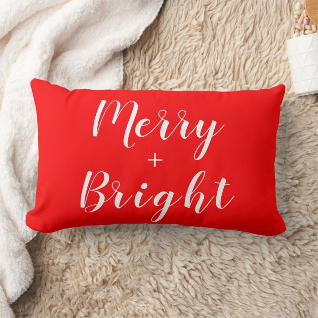 Merry + Helle Red Christmas Throw Kissen (Decke)