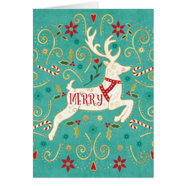 Merry Holiday Aquamarin Reindeer (Vorne)