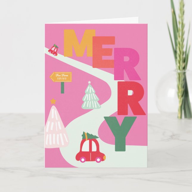 Merry Holiday Card Feiertagskarte (Vorderseite)