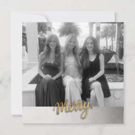 Merry Holiday Postcard Feiertagskarte