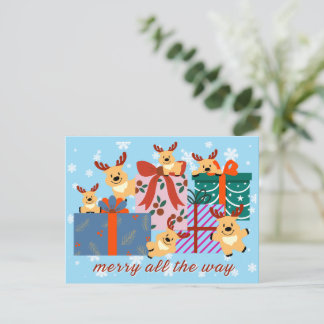 Merry Holiday Postcard Feiertagspostkarte