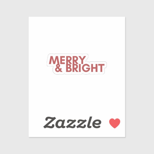 Merry Holiday Sticker (Blatt)