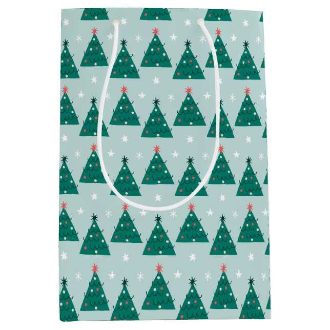 Merry Holly Days Christmas Tree  Mittlere Geschenktüte (Vorderseite)