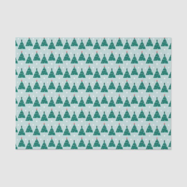 Merry Holly Days Christmas Tree Tissue Paper Seidenpapier (Vorderseite)