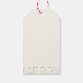 Merry Holly Days (Green) Geschenkanhänger