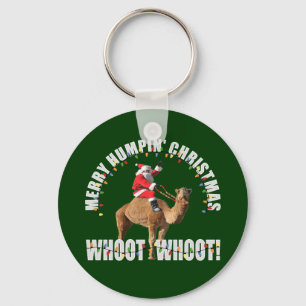 Merry Humpin Weihnachten Weihnachtsmann & Camel Schlüsselanhänger