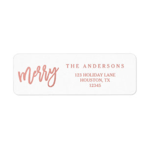 Merry Imitats Rose Gold Foil Bezeichnung der Fer
