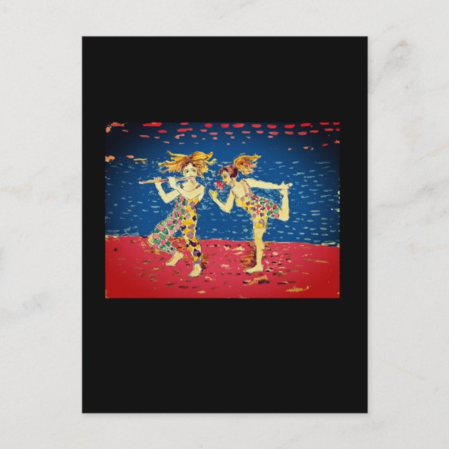 Merry Jesters Postkarte (Vorderseite)