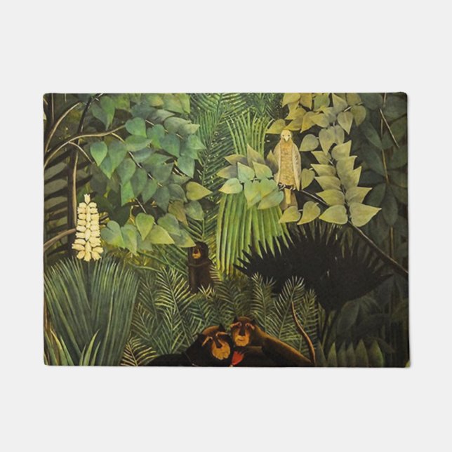 Merry Jesters von Henri Rousseau Fußmatte (Vorderseite)