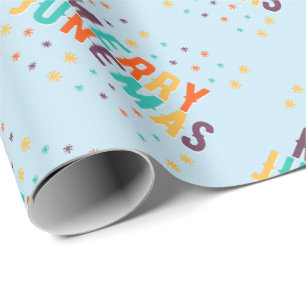 Merry Junemas Geschenkpapier