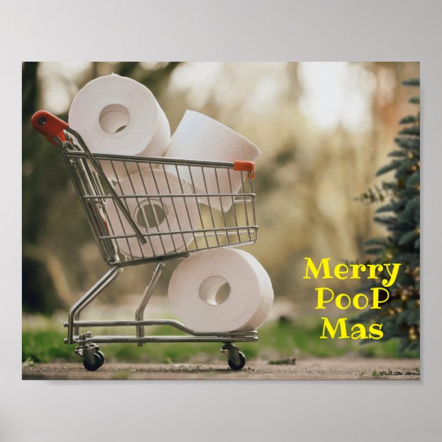 Merry Kack Mas 2020 Covid Weihnachtsgrüße Poster (Vorne)