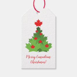 Merry kanadische Fahne Ahornblättriger Weihnachtsb Geschenkanhänger