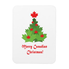 Merry kanadische Fahne Ahornblättriger Weihnachtsb Magnet