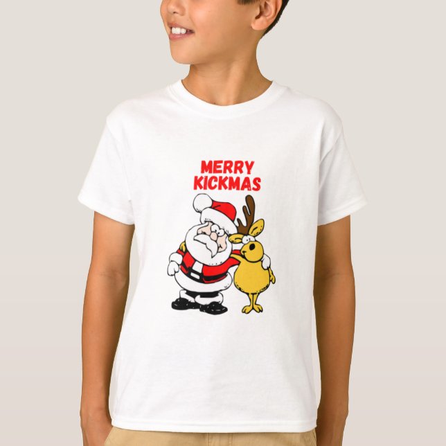 Merry Kickmas T-Shirt (Vorderseite)