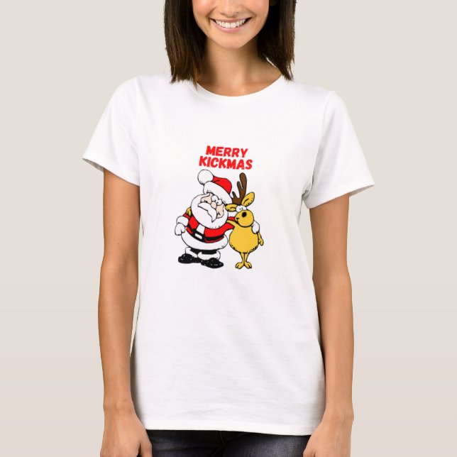 Merry Kickmas T-Shirt (Vorderseite)