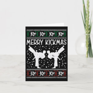 Merry Kickmas Ugly Christmas Karate Jiu Jitsu Mart Karte