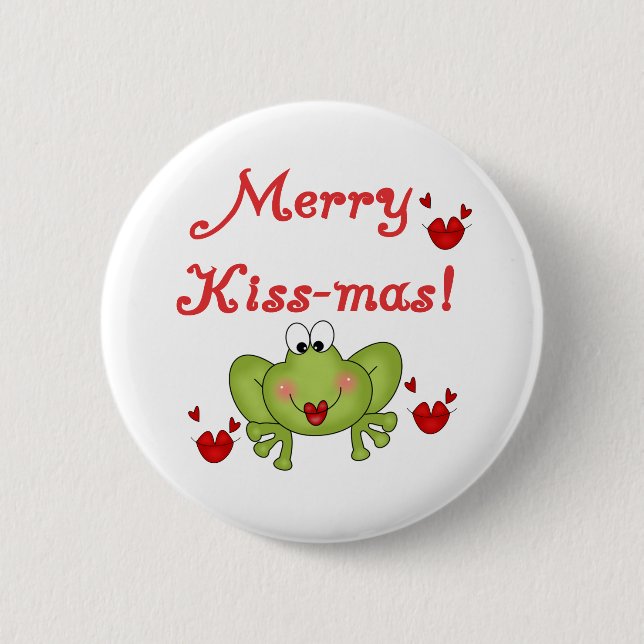 Merry Kissmas Button (Vorderseite)