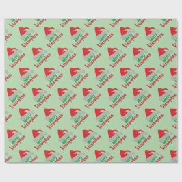 Merry Kissmyass Funny Christmas Wrapping Paper Geschenkpapier