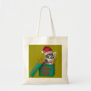 Merry Kitty, Frohe Weihnachten Tragetasche