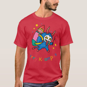 Merry Krampus Baby Sitting Claus Weihnachtskids Bo T-Shirt