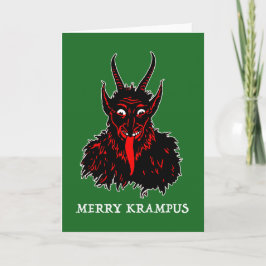 MERRY KRAMPUS FEIERTAGSKARTE