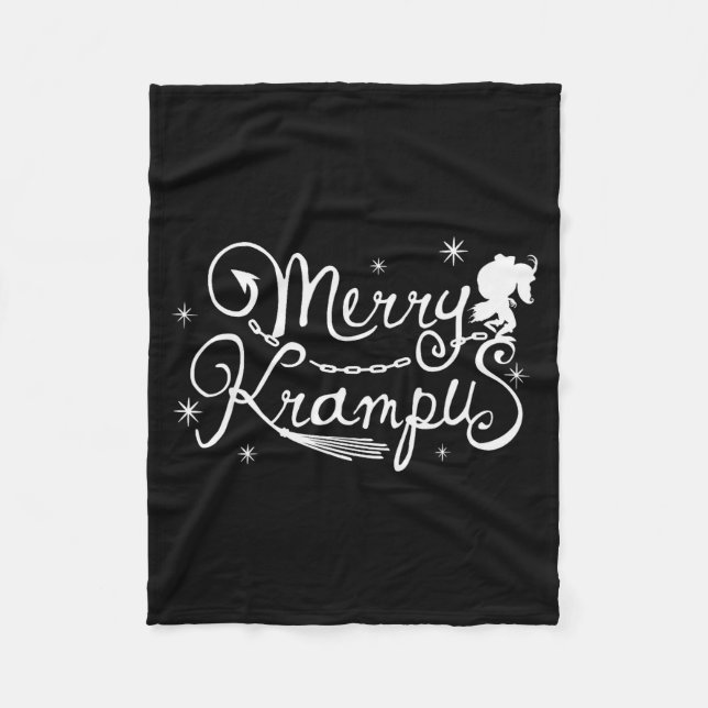 Merry Krampus German Folklore Christmas For Krampu Fleecedecke (Vorderseite)