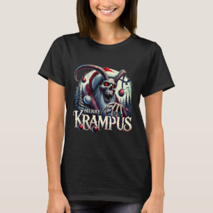Merry Krampus Krampus kommt nach Town Horror Chr T-Shirt