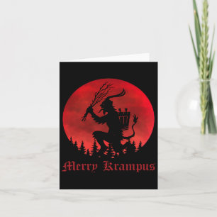 Merry Krampus Weihnachts Xmas Horror Ugly Sweater  Karte