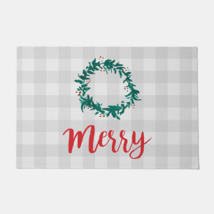 Merry Kreath Painting Pattern Gray Doormat Fußmatte