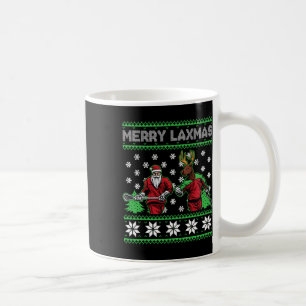 Merry Laxmas Christmas Lacrosse Playing Santa Rein Kaffeetasse
