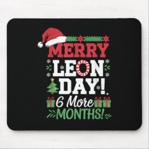 Merry Leon Day Weihnachten Backwards Funny Christm Mousepad