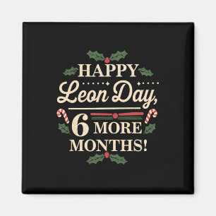 Merry Leon Day Weihnachten Ckwards Funny Christmas Magnet