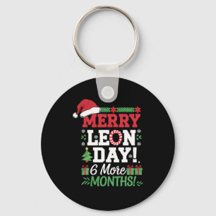 Merry Leon Day Weihnachten Ckwards Funny Christmas Schlüsselanhänger