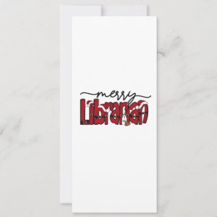 Merry Librarian Christmas Book Lover Library Einladung