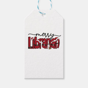 Merry Librarian Christmas Book Lover Library Geschenkanhänger