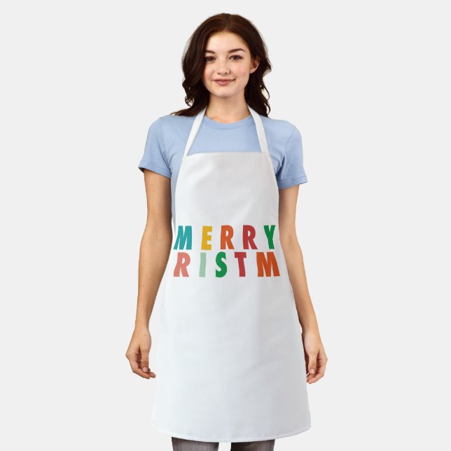 MERRY LIEBE JOY | FARBENE WEIHNACHTSMITTEL SCHÜRZE (Getragen)